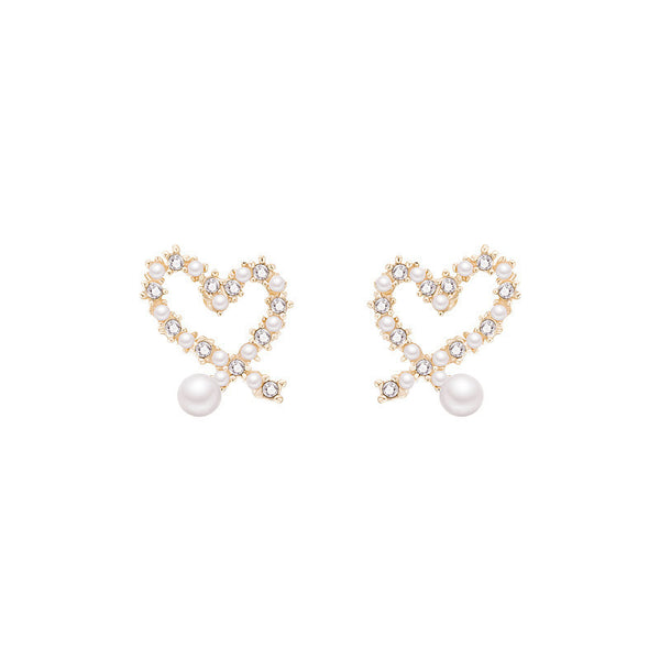 Love Pearl Earrings With Diamonds Accessories
