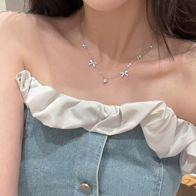 Exquisite Bow Clavicle Chain Fashion Necklace