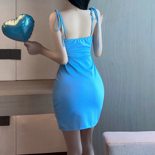 Plaid Panel Sleeveless Bodycon Cami Dress