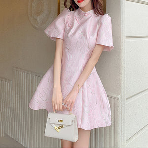 Puff Sleeve Court Style Qipao Princess Dress