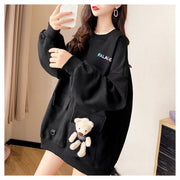 Milk Silk Composite Fleece Thick Sweatshirt