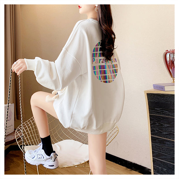 Milk Silk Composite Fleece Thick Sweatshirt