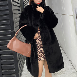 Haining Mink Fur Coat Whole Quilted