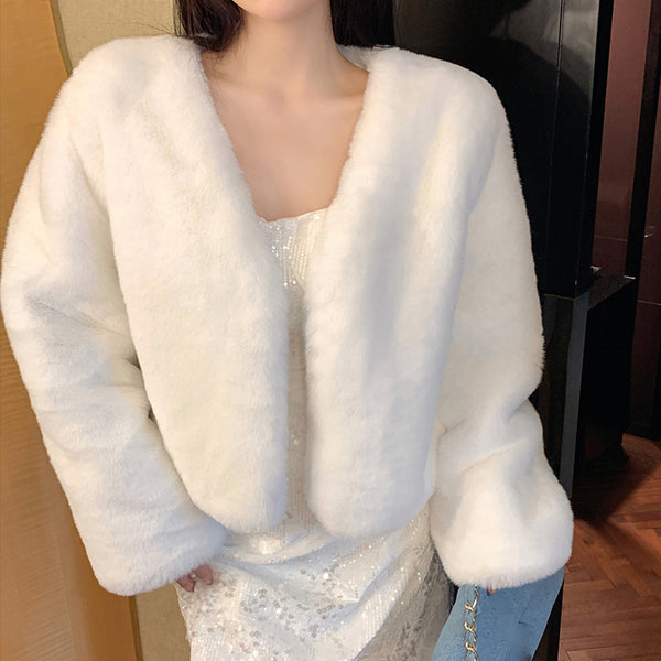 Fur Eco-Friendly Fleece Long-Sleeved Thermal Jacket