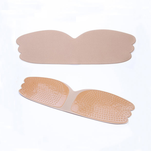 Breathable invisible silicone strapless bra pad