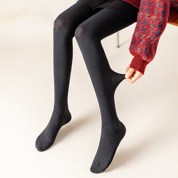 Elastic Solid Color Warm Knee Socks
