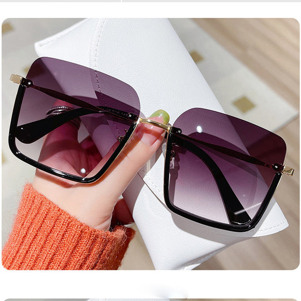 Square Gradient Anti-Uv Trend Sunglasses