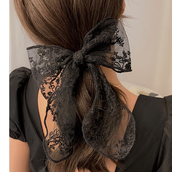 Temperament Lace Bow Hairpin Hair Accessories