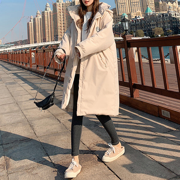 Polyester Down Stand Collar Cotton Padded Coat