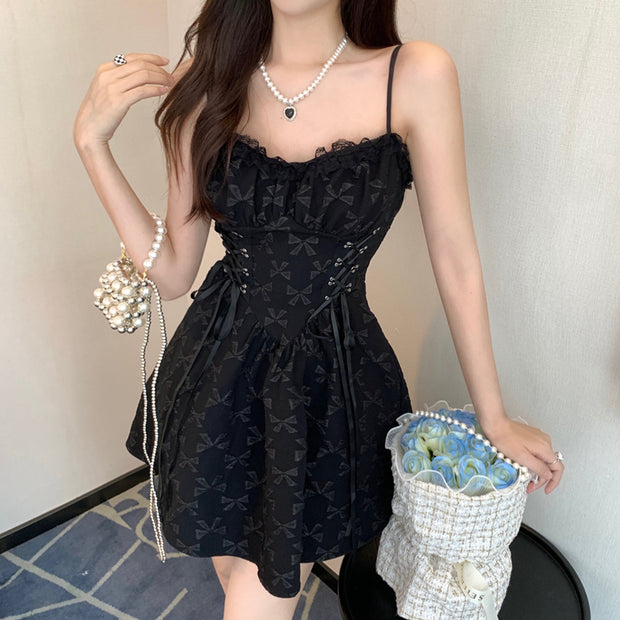 Summer Backless High Waist Cami Dress