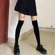 Long Tube Breathable Black Knee Socks