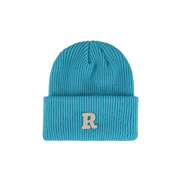 Alphabet wool knitted casual warm hat