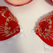 Strapless embroidered silicone non-slip chest patch