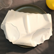 Mid-rise ice silk breathable ruffle briefs
