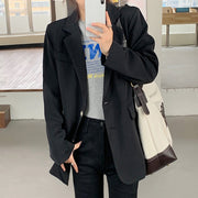 Long Sleeve Single Breasted Pocket Blazer Top