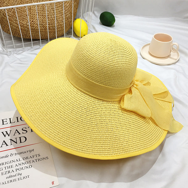 Beach Vacation Protection Big Brim Straw Sunscreen Hat