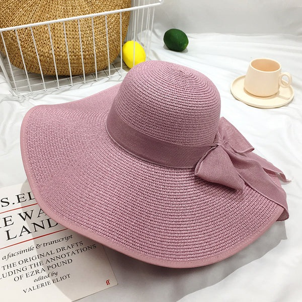 Beach Vacation Protection Big Brim Straw Sunscreen Hat