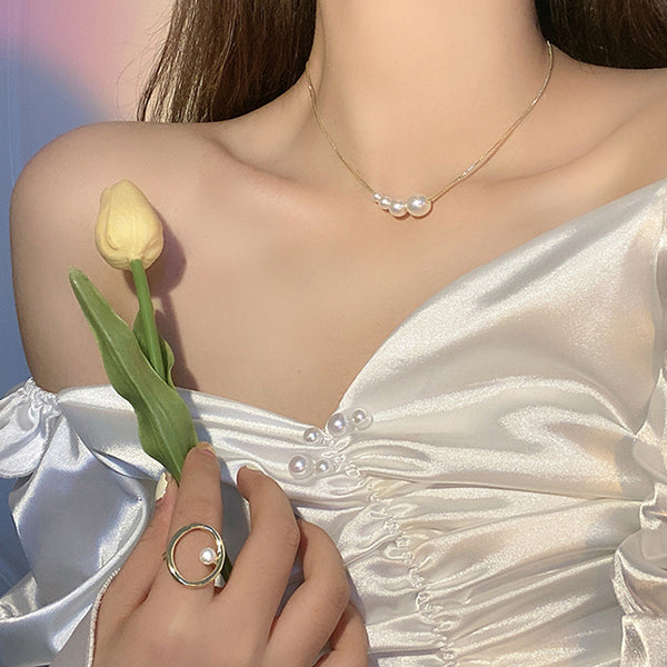 Pearl Clavicle Chain Temperament Accessories Necklace