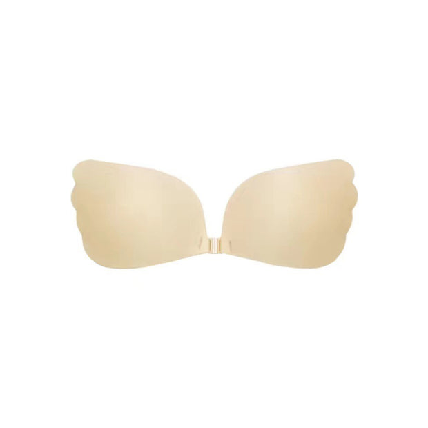 Invisible push up front button silicone chest patch