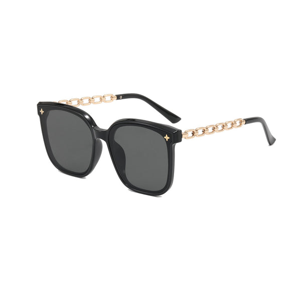 Metal Frame Sunscreen Trendy Sunglasses