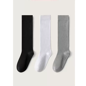 Solid Color Warm Stretch Calf Stockings