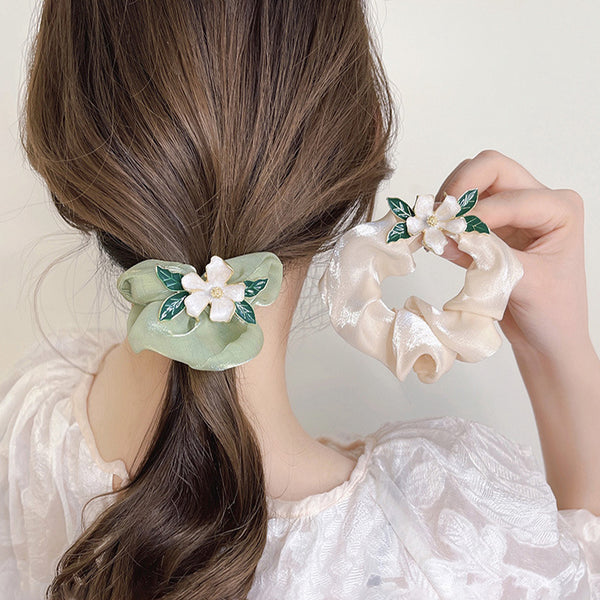 Elegant Flower Elastic Ponytail Hair Tie