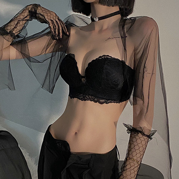 Lace Strapless Push Up Wireless Bra Underwear – DRESSVY