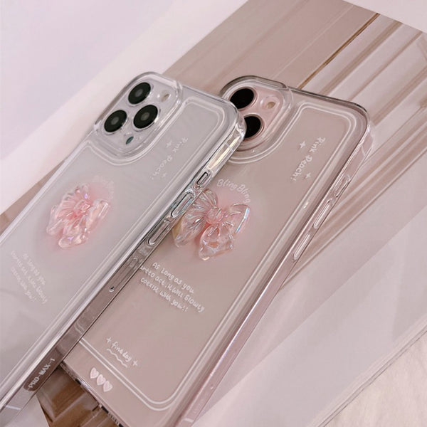The Bow Is Suitable For Mobile Phone Case Transparent