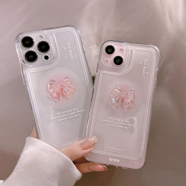 The Bow Is Suitable For Mobile Phone Case Transparent