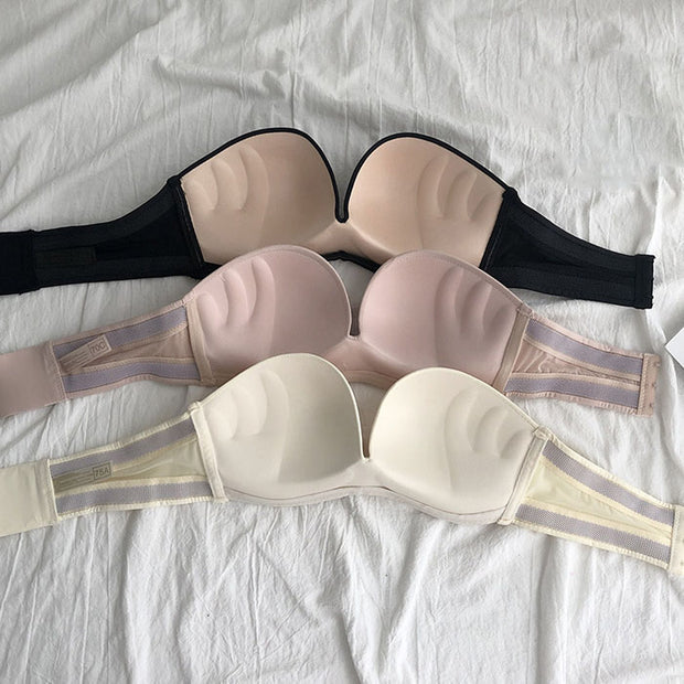 Non-slip no steel ring bra strapless underwear