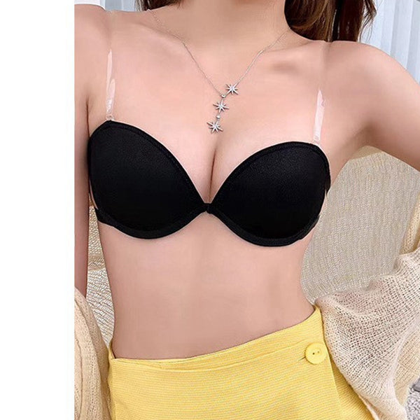 Front Buckle Strapless Push Up Non-Slip Invisible Bra