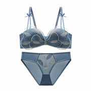 Feather embroidered non-slip breathable lingerie