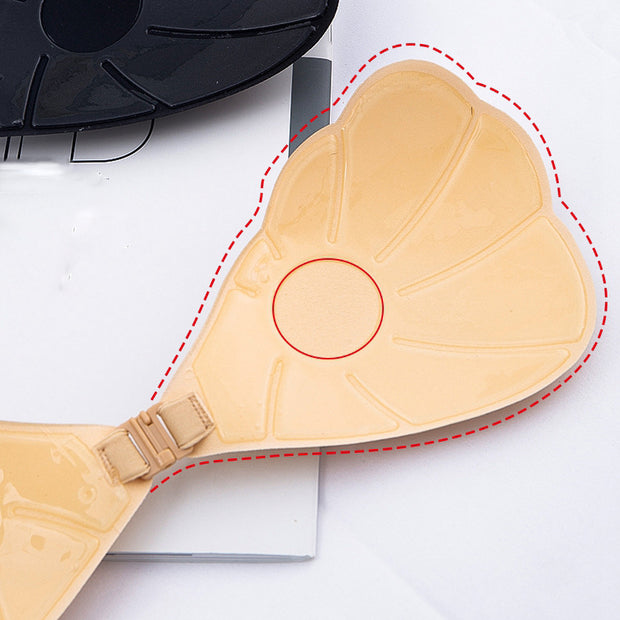 Gather invisible wedding dress silicone paste