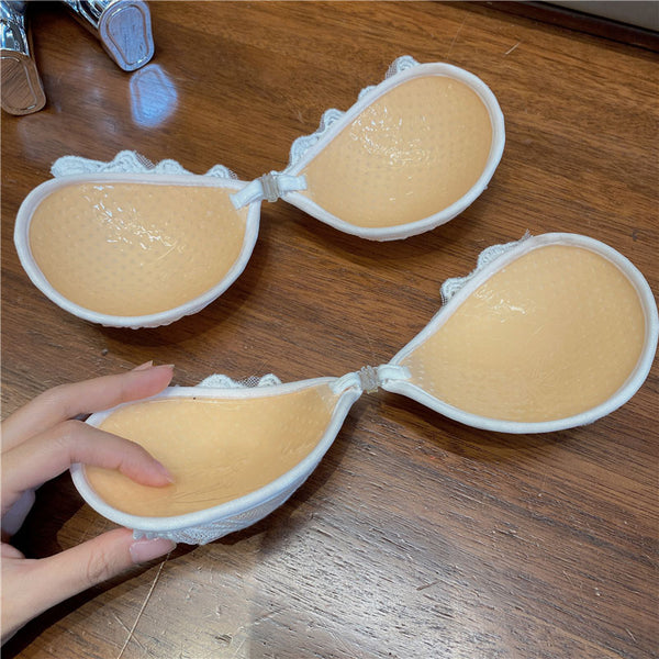 Embroidered Lace Silicone Invisible Bra Pads