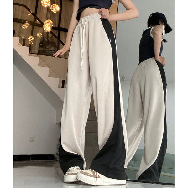 All-Match Trousers Straight Drape Wide-Leg Trousers