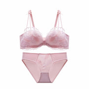 Feather embroidered non-slip breathable lingerie