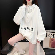Solid Color Lazy Style Hooded Sweater