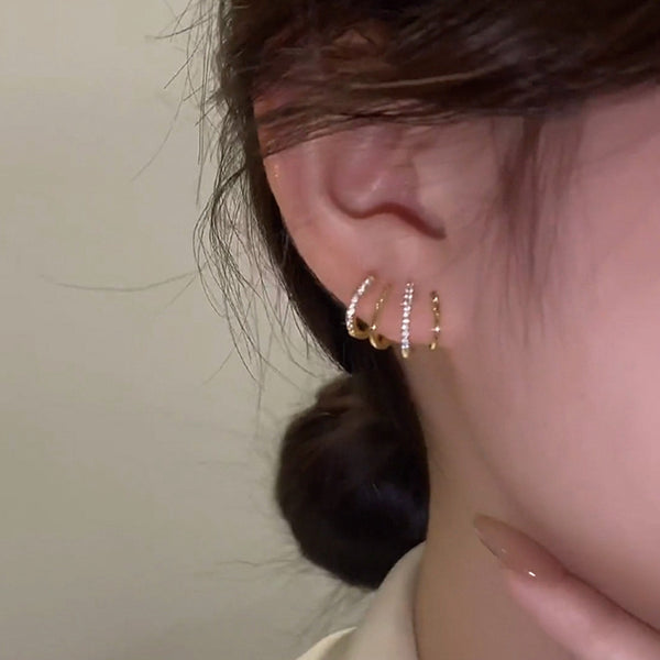 Zircon Geometric Earrings