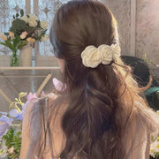 Camellia hairpin side bangs clip