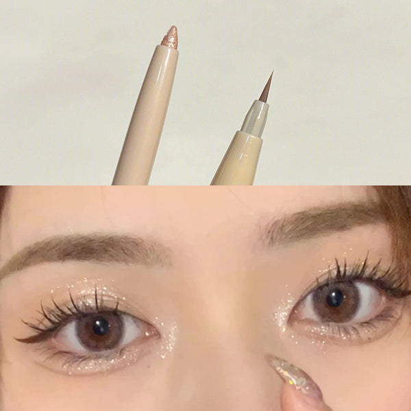Double-Headed Silkworm Pen For Highlighting And Brightening