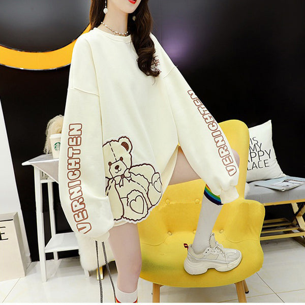 Thin Student Loose Casual Large Size Yellow Sweater