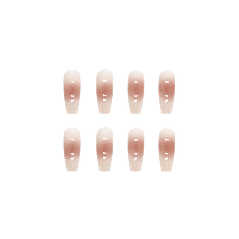 Long gradient nude nail art – DRESSVY