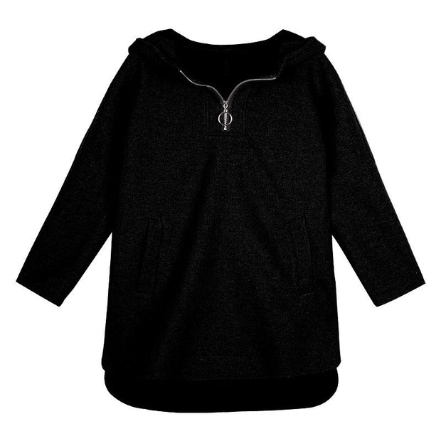 Plus Size Loose Hooded Thick Lazy Wind Sweatshirt