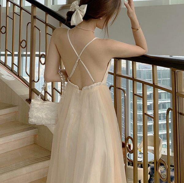 Strapless Backless Seaside Holiday Cocktail Dress